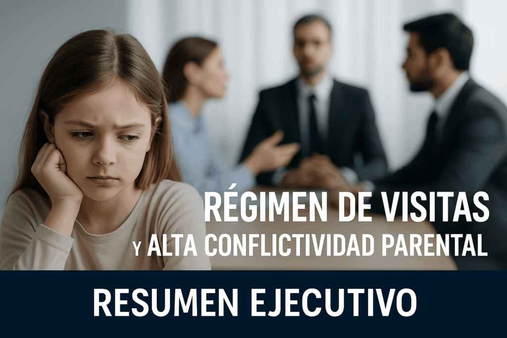 Resumen Ejecutivo sobre régimen de visitas en alta conflictividad parental